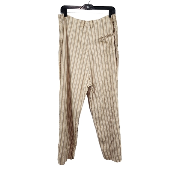 Shack Incorporated Women's Vintage 100% Silk Striped Relaxed Fit Pants - L - Picture 7 of 8